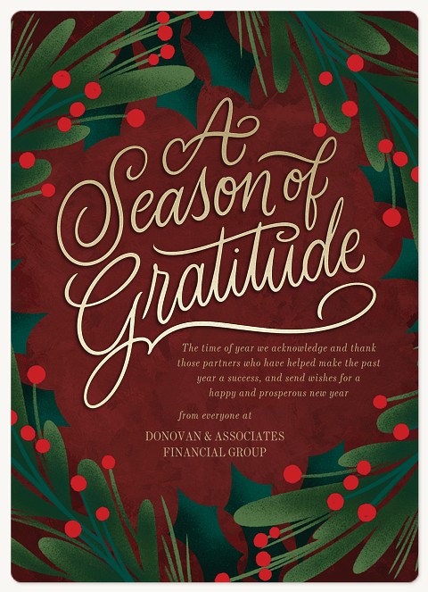 Gratitude Botanicals Holiday & Christmas Magnet Cards