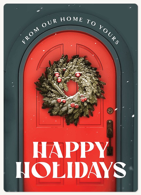 Red Door Holiday & Christmas Magnet Cards