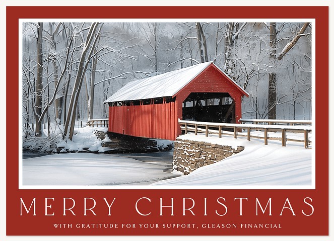 Covered Bridge Business Holiday Cards