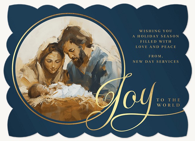 Nativity Joy Business Holiday Cards