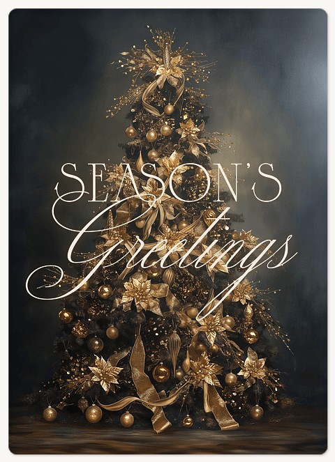 Gilded Tree Holiday & Christmas Magnet Cards