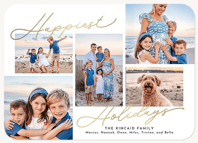 Signed Across Photo Holiday Cards