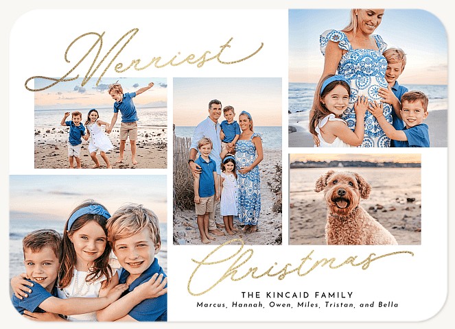 Signed Across Personalized Holiday Cards