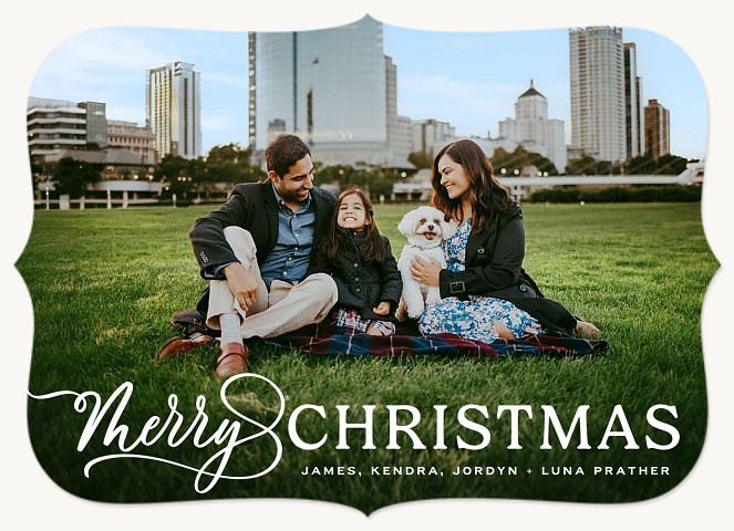 Christmas Overlay Personalized Holiday Cards