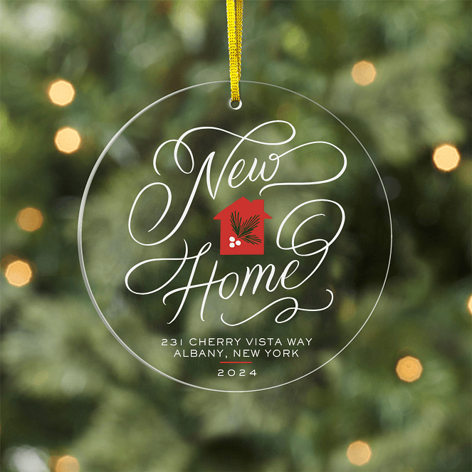 New Holiday Home Personalized Ornaments