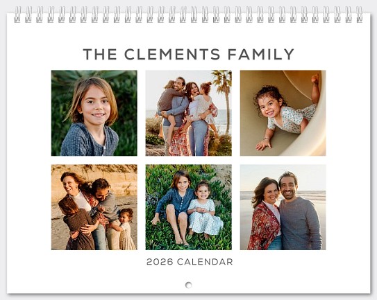 Minimal Collage Calendar