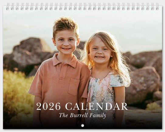 Simple Serif Calendar