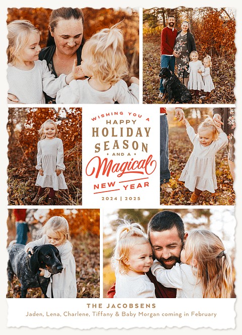 Magical Album Personalized Holiday Cards