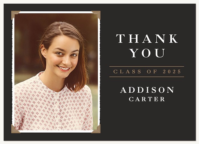 Grad Album Graduation Thank You Cards