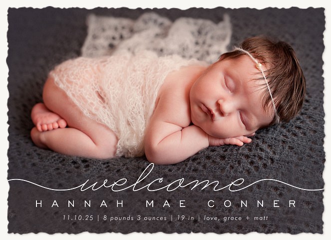 Precious Welcome Baby Announcements