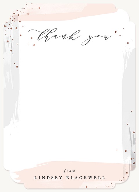 Artistic Accomplishment Graduation Thank You Cards