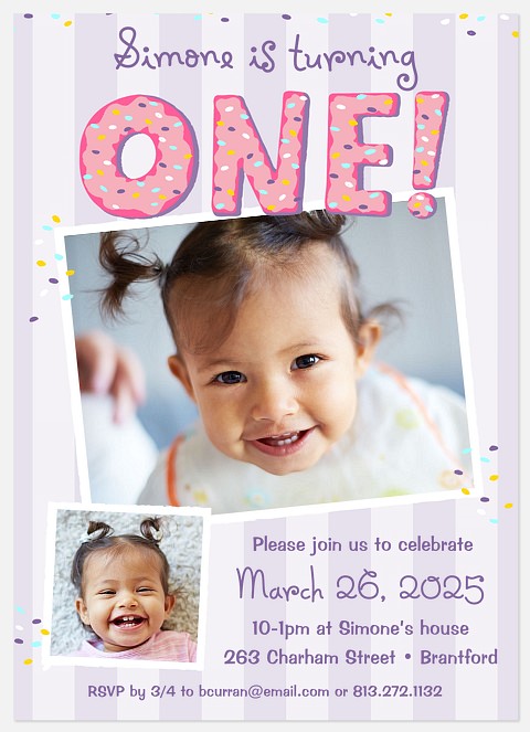 Sprinkles On Top Kids' Birthday Invitations