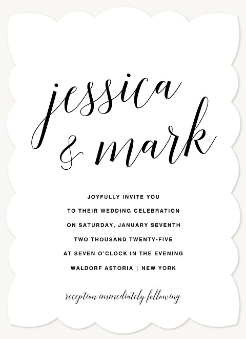 Simple Elegance Wedding Invitations