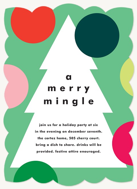 Merry Mingle Holiday Party Invitations