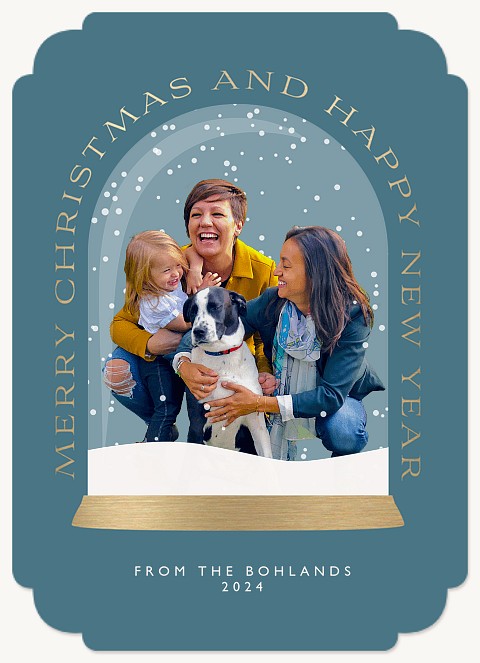 Winter Globe Personalized Holiday Cards