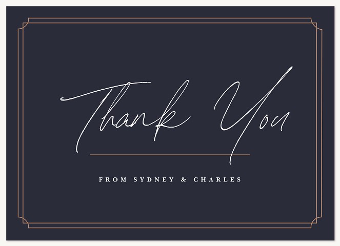 Simple Script Thank You Cards 