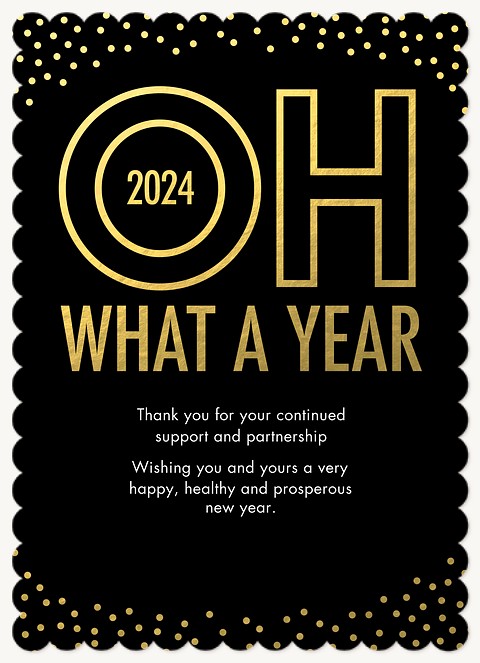 Oh, What A Year! Business Holiday Cards