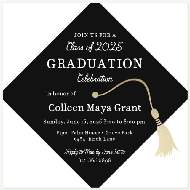 Decorated Cap Graduation Cards