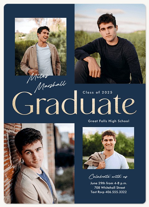 Bold & Modern Graduation Cards