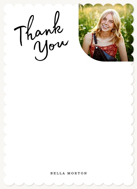 Modern Curves Thank You Cards 
