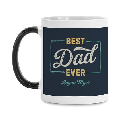 Vintage Best Dad Ever Photo Color Changing Mug