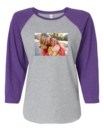 Women's Picture-Perfect Photo Raglan Sleeve Baseball T-shirt