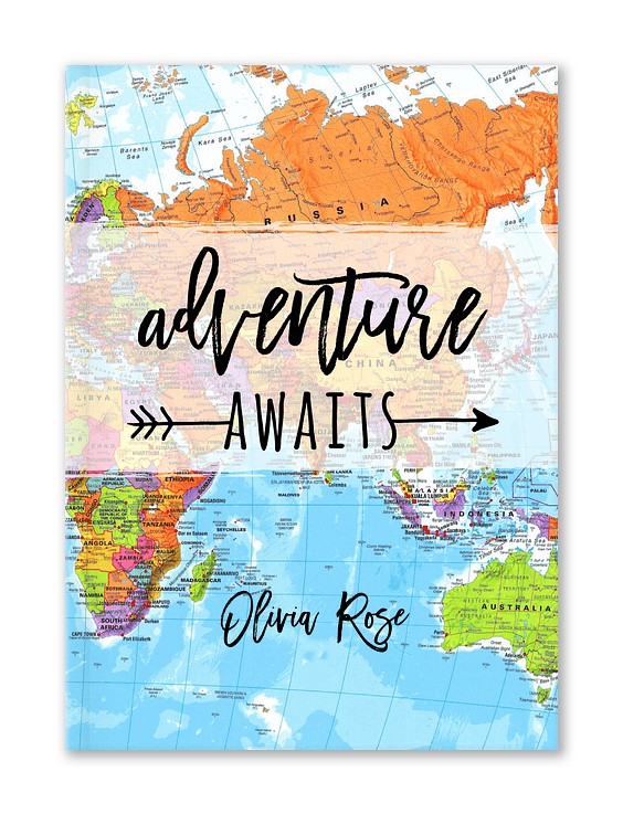 Adventure Awaits Custom Hardcover Journals