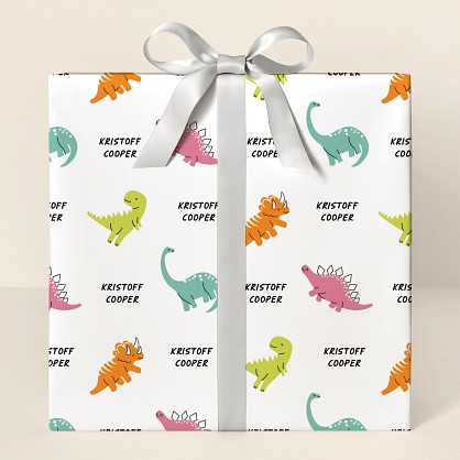 Happy Dinos Wrapping Paper