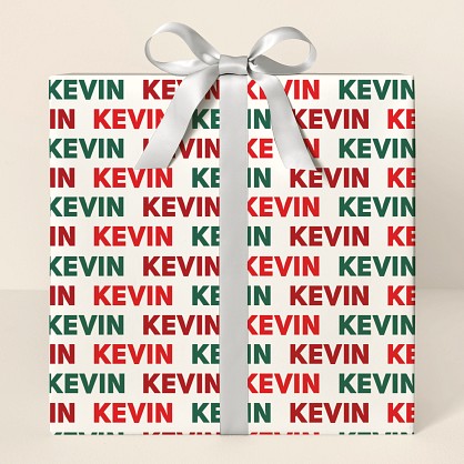 Jolly Name Wrapping Paper