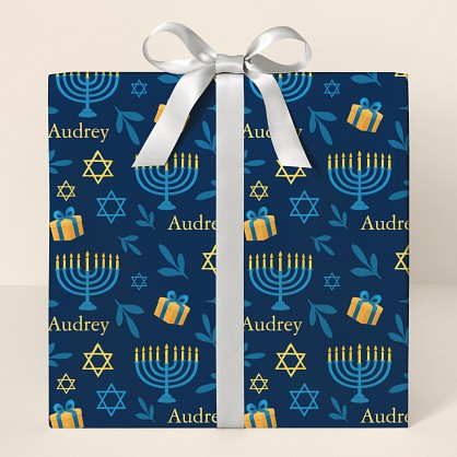 Happy Hanukkah Wrapping Paper