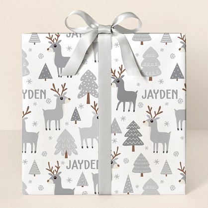 Winter Reindeer Wrapping Paper