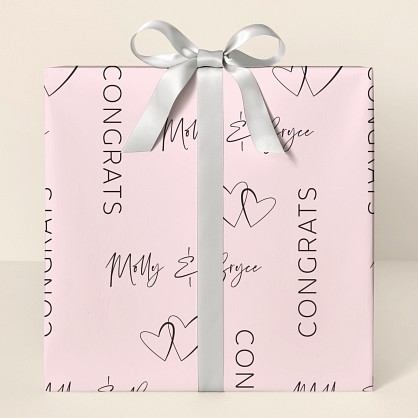 Congrats to the Couple Wrapping Paper