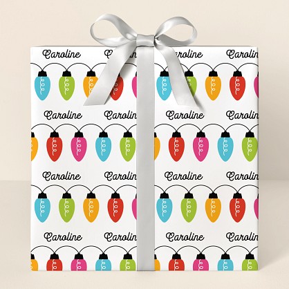 Christmas Lights Wrapping Paper