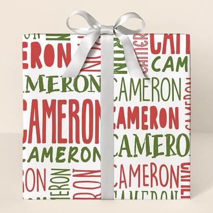 Crisscross Fun Wrapping Paper