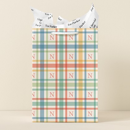 Perfectly Plaid Gift Bag