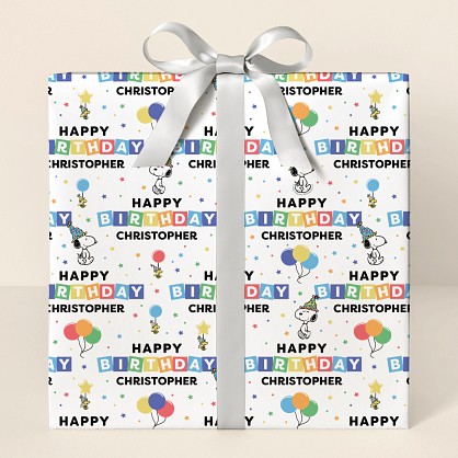 PEANUTS® Happy Birthday Wrapping Paper