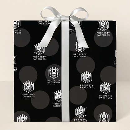 Onyx Rings Wrapping Paper