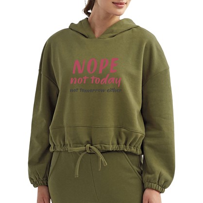 Any Message Women's Cropped Hoodie
