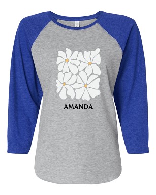 Fresh Floral Women's Baseball T-shirt
