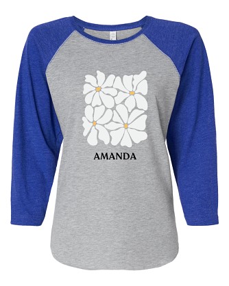 Fresh Floral Women's Baseball T-shirt