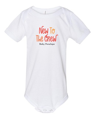 New Here BELLA+CANVAS Baby Infant Jersey Onesie
