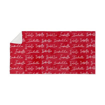 Stylish Script Name Beach Towel