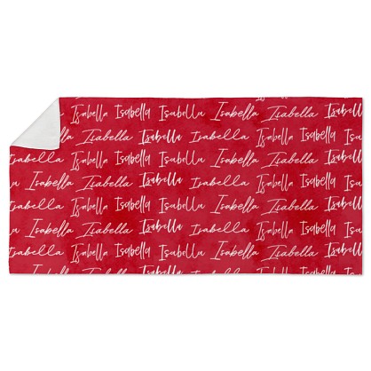 Stylish Script Name Beach Towel