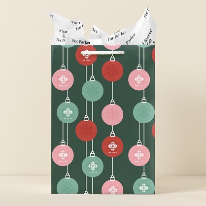 Vintage Baubles Gift Bag