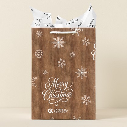 Rustic Flurries Gift Bag