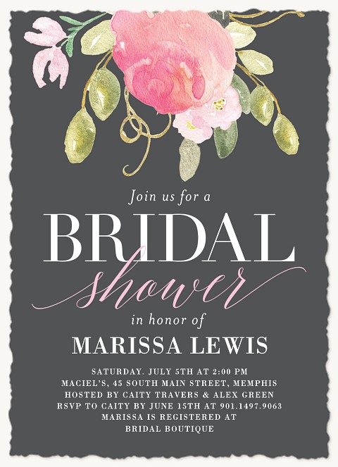 Lovely Blooms Bridal Shower Invitations