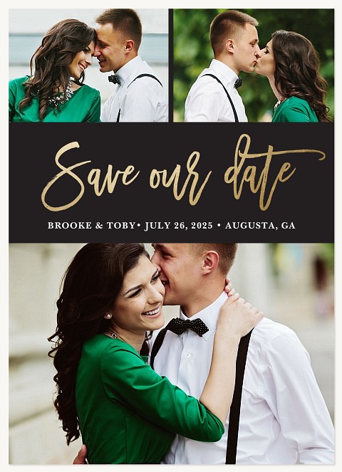 Stylish Romance Save the Date Cards