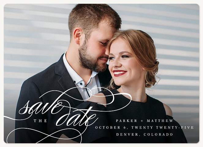 Elegant Penmanship Save the Date Magnets