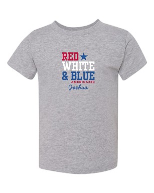 America250™ Red White & Blue BELLA+CANVAS Toddler T-Shirt
