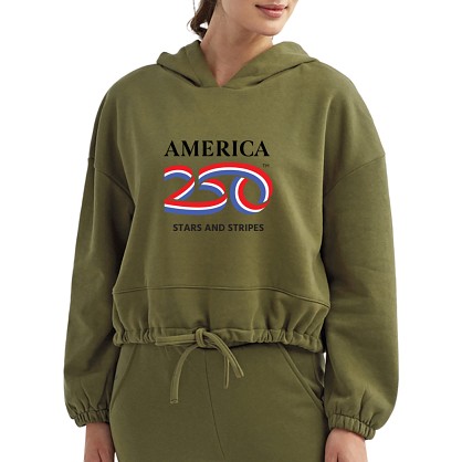 America250™ Women's Cropped Hoodie